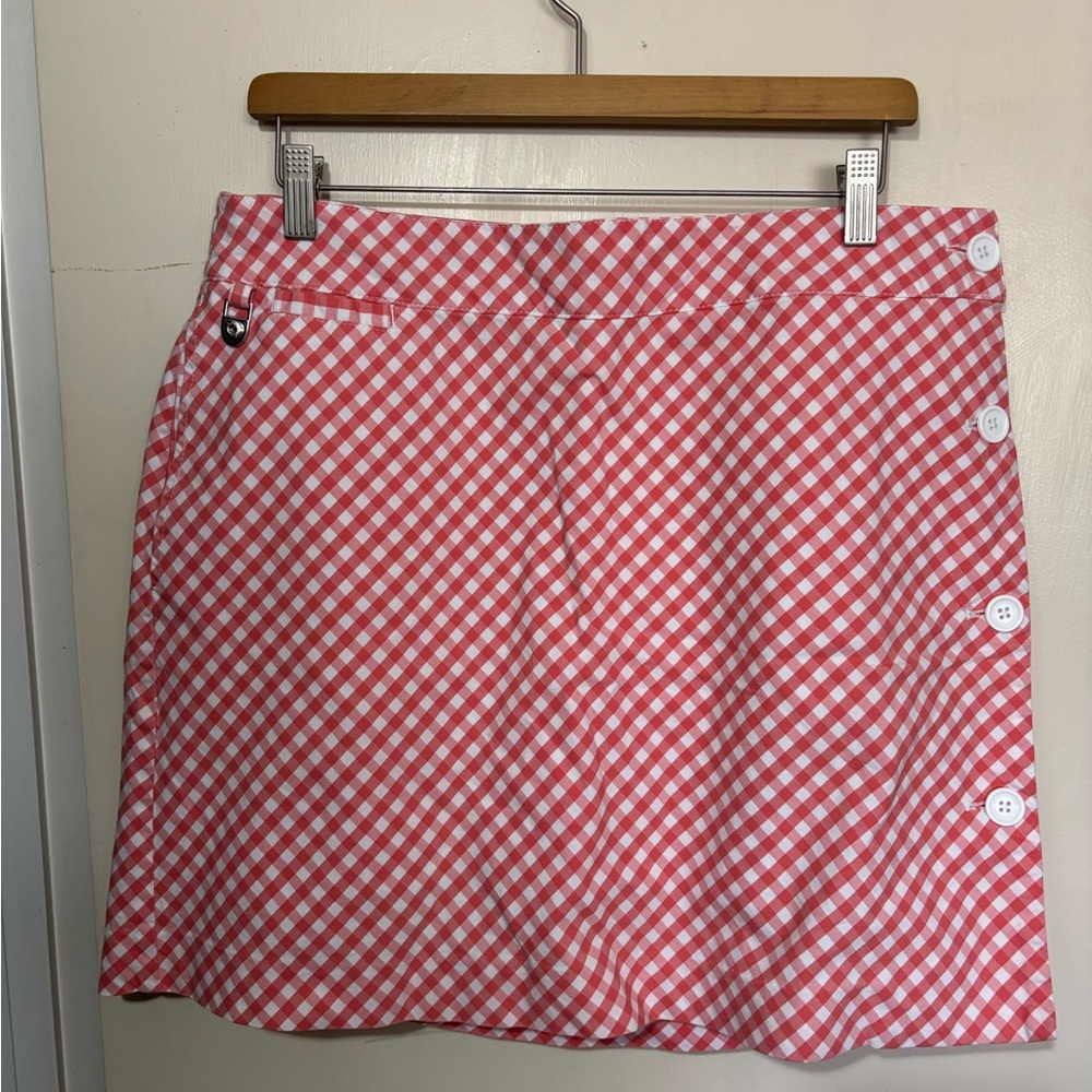 Gingham Skort
